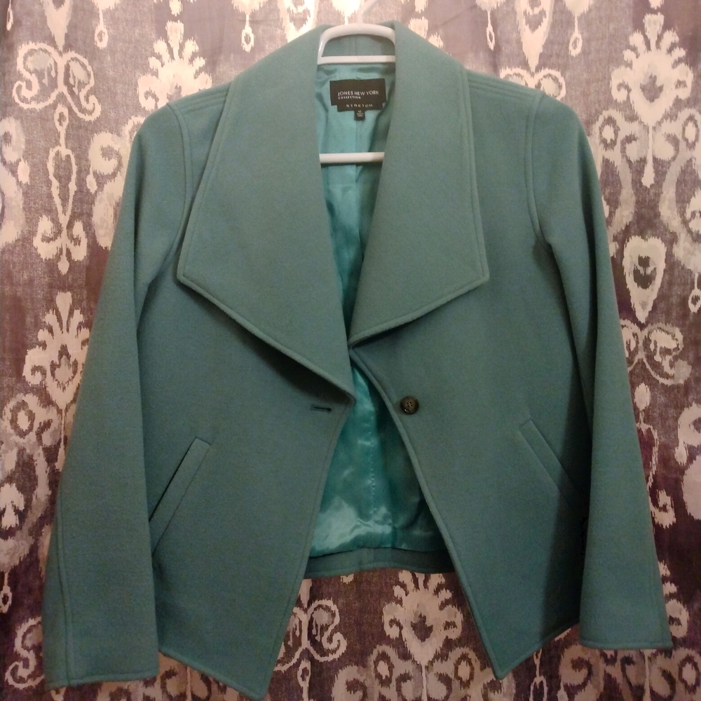 Jones New York Teal Women's Jacket Size Medium